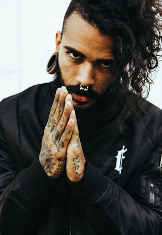 FERAL BLACK BOMBER JACKET