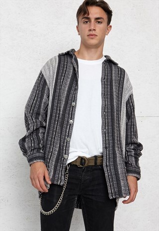 VINTAGE GREY BERTO LUCCI LONG SLEEVE SHIRT