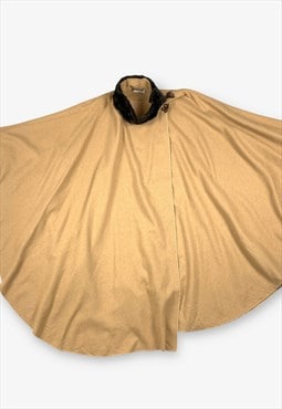 Vintage 70s betmar wool cape beige one size BV15438