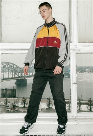 VINTAGE TRICOLOR SPORT JACKET / 1990S