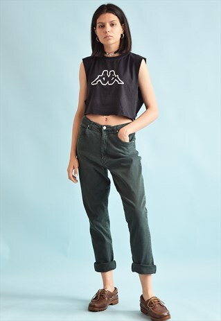 90'S RETRO HIGH WAIST STRAIGHT DENIM JEANS
