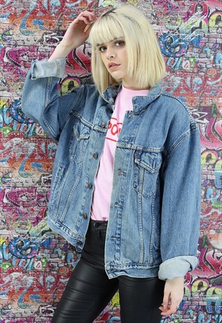 VINTAGE LEVI'S 80S MID BLUE DENIM JACKET. UNISEX.