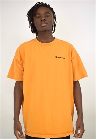 VINTAGE 90S CHAMPION GOLD/ORANGE T-SHIRT