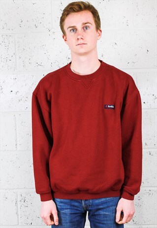 DEEP RED LOGO SWEATSHIRT