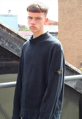 RARE STONE ISLAND HIGH NECK SWEATSHIRT