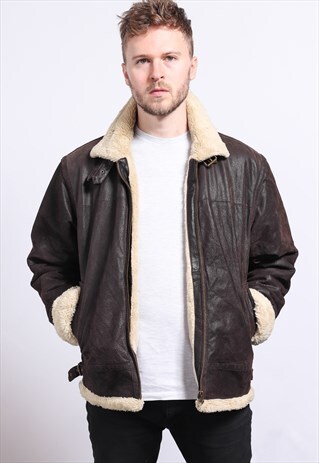 VINTAGE LEATHER AVIATOR JACKET