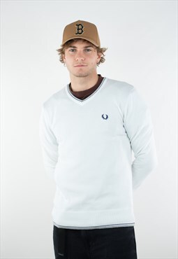 Vintage Fred Perry Basic Classic Logo Sweatshirt Pullover