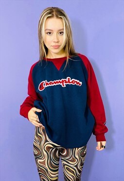 Vintage 90s Champion Embroidered Sweatshirt
