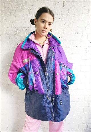 PADDED OVERSIZE SKI JACKET/PUFFER COAT (1990'S/WOMEN'S)
