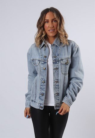 LEE DENIM JACKET OVERSIZED FITTED UK 14 (6BE)