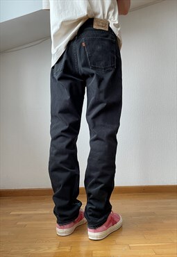 Vintage LEVIS Jeans Denim Pants 80s Orange Tab / Black