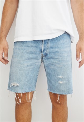 VINTAGE DISTRESSED LEVI'S 501 DENIM SHORTS