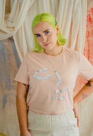 PERFECT PEACH MARBLE FACE TEE