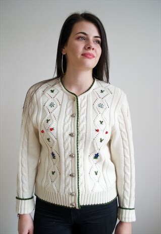 VINTAGE PATTERNED CARDIGAN