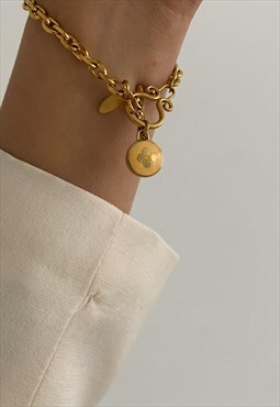 Authentic Louis Vuitton Pastilles Pendant Reworked Bracelet