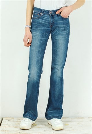 529 Low Rise Bootcut Jeans Denim Pants Flared Trousers Zip