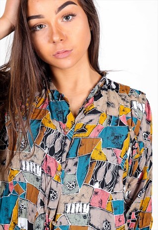VINTAGE PATTERN SHIRT S1244