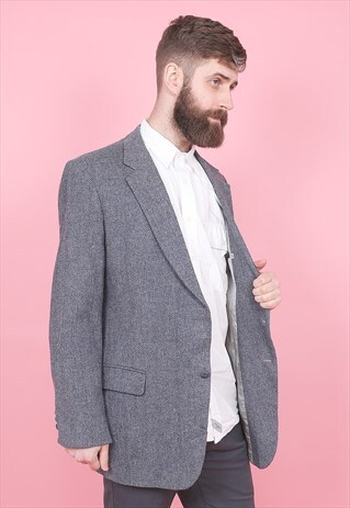 VINTAGE TWEED BLAZER JACKET /R5102