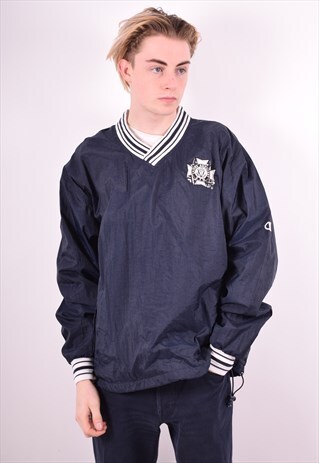 CHAMPION MENS VINTAGE PULLOVER TRACKSUIT JACKET LARGE 90'S