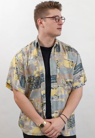 VINTAGE ABSTRACT PATTERN SHIRT