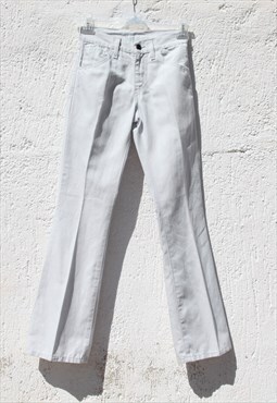 Levi's 70s stock light blue cotton canvas high waist pants