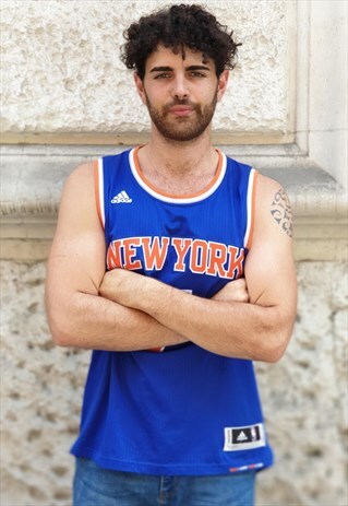 VINTAGE 90S JERSEY NBA NEW YORK KNICKS ADIDAS ANTHONY