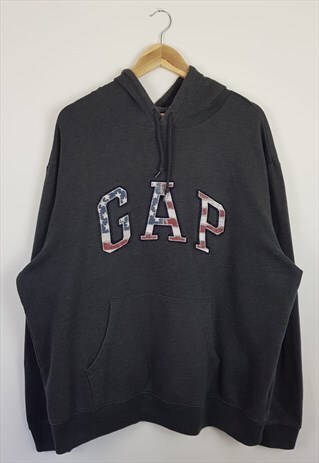 VINTAGE GAP SPELL OUT HOODIE GREY