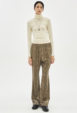 Python corduroy bootscut pants
