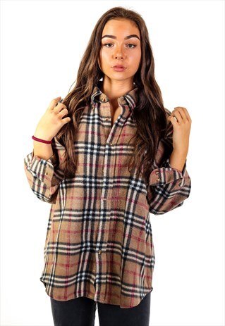 VINTAGE CHECKERED FLEECE SHIRT S925
