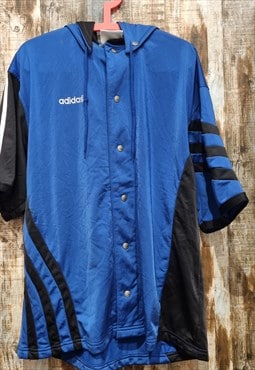 Vintage '90 Adidas basket Style hoodie Jacket 