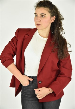 vintage red blazer