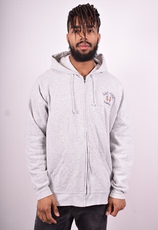 LEE MENS VINTAGE HOODIE JACKET XXL GREY 90'S