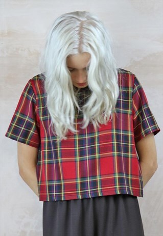 RED TARTAN BOX TOP