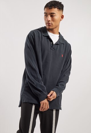 VINTAGE RALPH LAUREN LONG SLEEVE POLO TOP