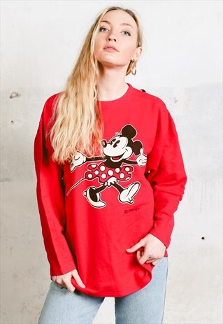 VINTAGE 80S DISNEY MINNIE MOUSE SWEATSHIRT