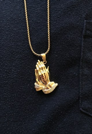 PRAYING HANDS NECKLACE