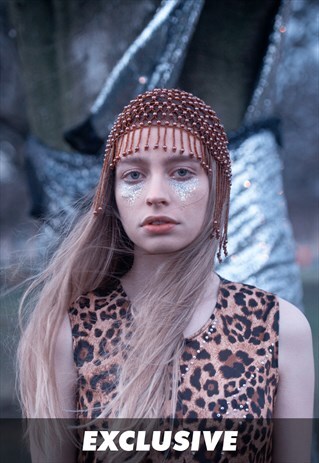 EXCLUSIVE LEOPARD BOWIE BOLT FESTIVAL MAXI DRESS