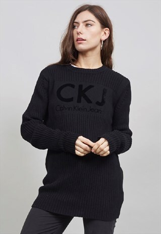 VINTAGE 90'S CALVIN KLEIN BLACK JUMPER