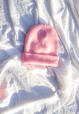 Baby Pink Beanie Hat