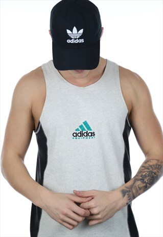 VINTAGE 90S ADIDAS EQUIPMENT VEST GREY