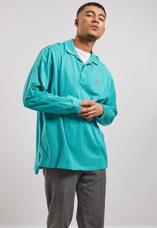 VINTAGE RALPH LAUREN LONG SLEEVE POLO TOP