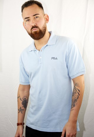VINTAGE LIGHT BLUE LACOSTE SPORT POLO SHIRT