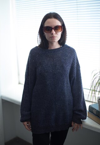 VINTAGE 80'S DEEP PURPLE JUMPER