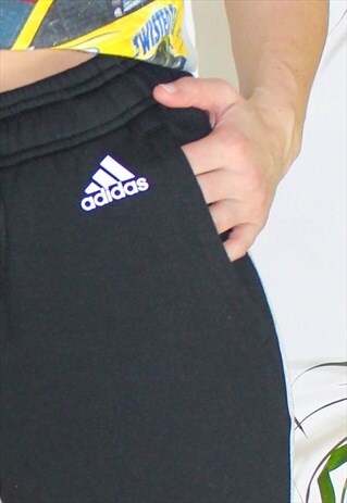 ADIDAS ANKLE GRAZER SLIM FIT COTTON STRIPED JOGGERS