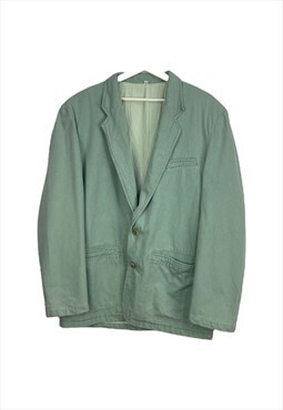 Vintage Blazer Y90's Jacket in Green L