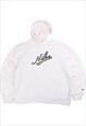 Vintage  Nike Hoodie Spellout Heavyweight White XLarge