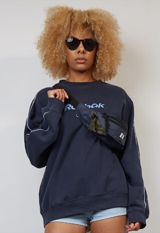 VINTAGE 90'S EIS BLACK/KHAKI BUM BAG