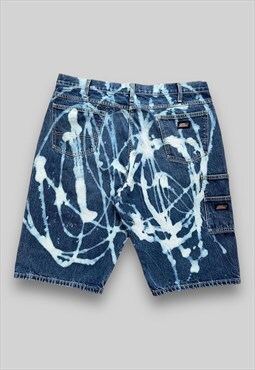 Dickies Workwear Carpenter Bleached Denim Shorts in Blue