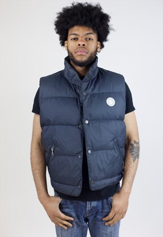 VINTAGE 90S MURPHY&NYE NAVY PADDED GILET