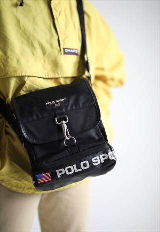 RARE VINTAGE POLO RALPH LAUREN CROSS BODY SIDE BAG